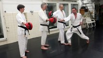 Entraînement au Sambon Kumite