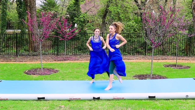 We Tried ACRO TRICKS in PROM DRESSES!