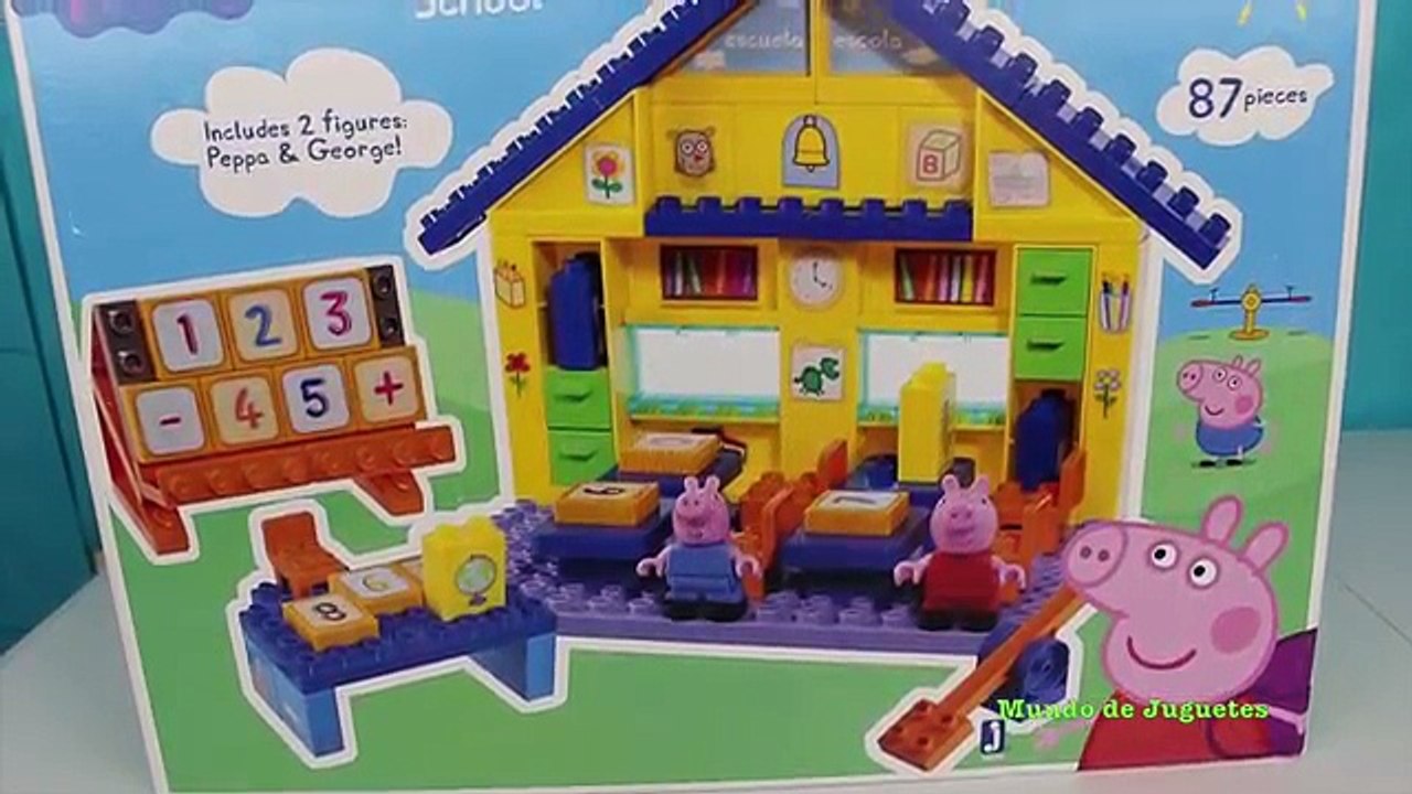 Peppa Pig School | Escuela de Peppa Pig Bloques de Construcciones| Juguetes de Peppa Pig