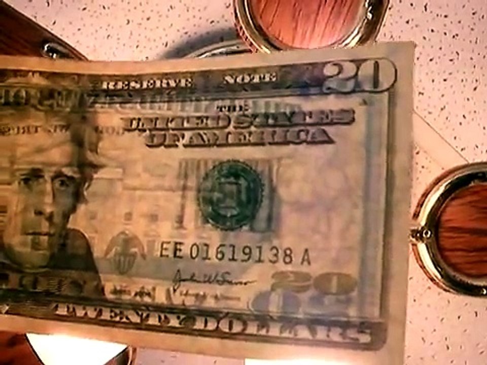 George Bush Face On $20 Bill Watermark