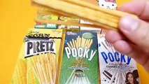 Rilakkuma, Hello Kitty & Pocky Corn, Green Tea & Cookies & Cream Sticks