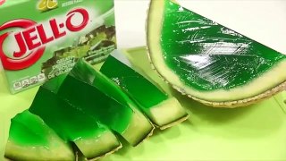 DIY How to Make Jello Jelly Melon Pudding Gummy Learn Colors Slime Clay Capsule
