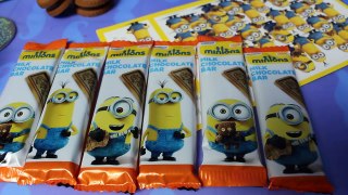 Minions - Kinder Surprise Eggs & Chipicao Biscuits & Milk Chocolate Bars - Unboxing