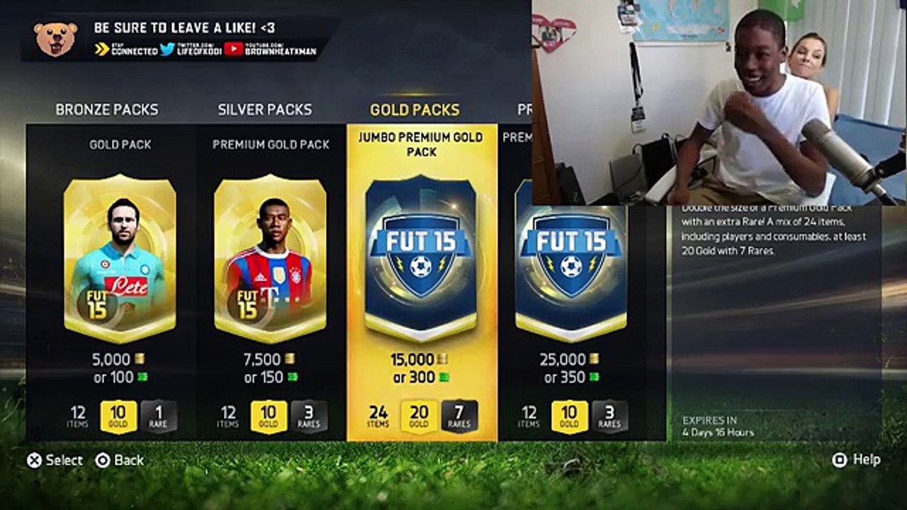 STRIP FIFA PACK OPENING GIRLFRIEND CHALLENGE! (FIFA 15)