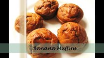 Banana Muffins (Eggless) - Eggless baking recipes