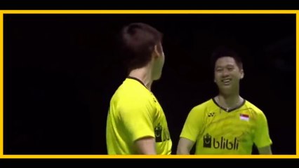 Kevin Sanjaya SUKOMULJO-Markus Fernaldi GIDEON- Smash Highlights