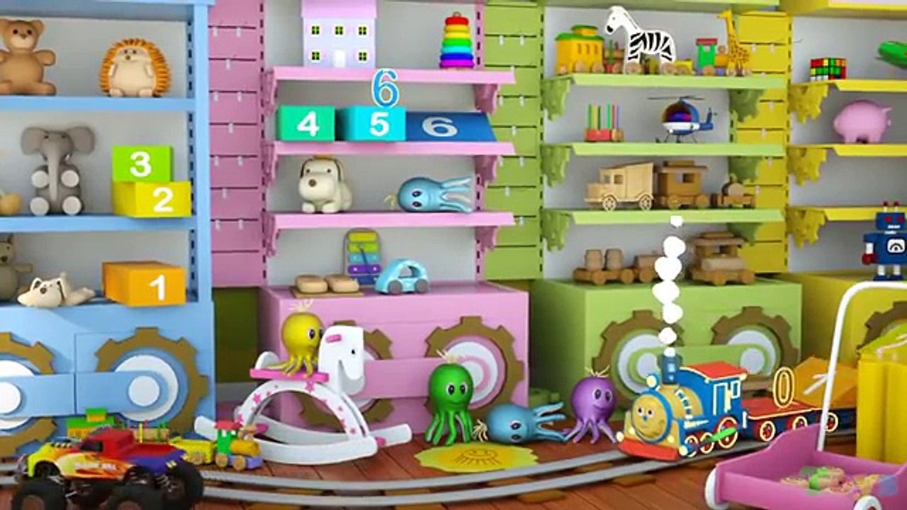 Learn Numbers (SPANISH) - Aprende los números con Max el tren y Bill el camión monstruo