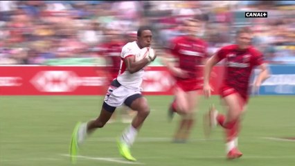 HK Sevens Rugby - Incroyable essai de Perry Baker