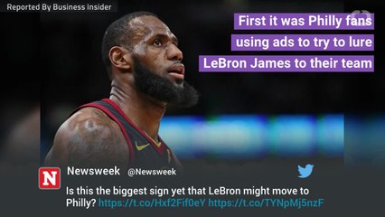 New York Billboard Dares LeBron To Sign With Knicks