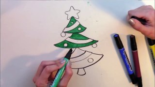 How to Draw a Christmas Tree 2 Ways - Artist Rage