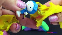 Play Doh Surprise Toys Rainbow with Disney Cars Lego Littlest Pet Shop Shopkins