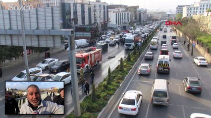 Başakşehir’de tanker kaydı cadde savaş alanına döndü