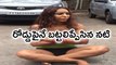 Sri Reddy Removed Her Dress In Film Nagar