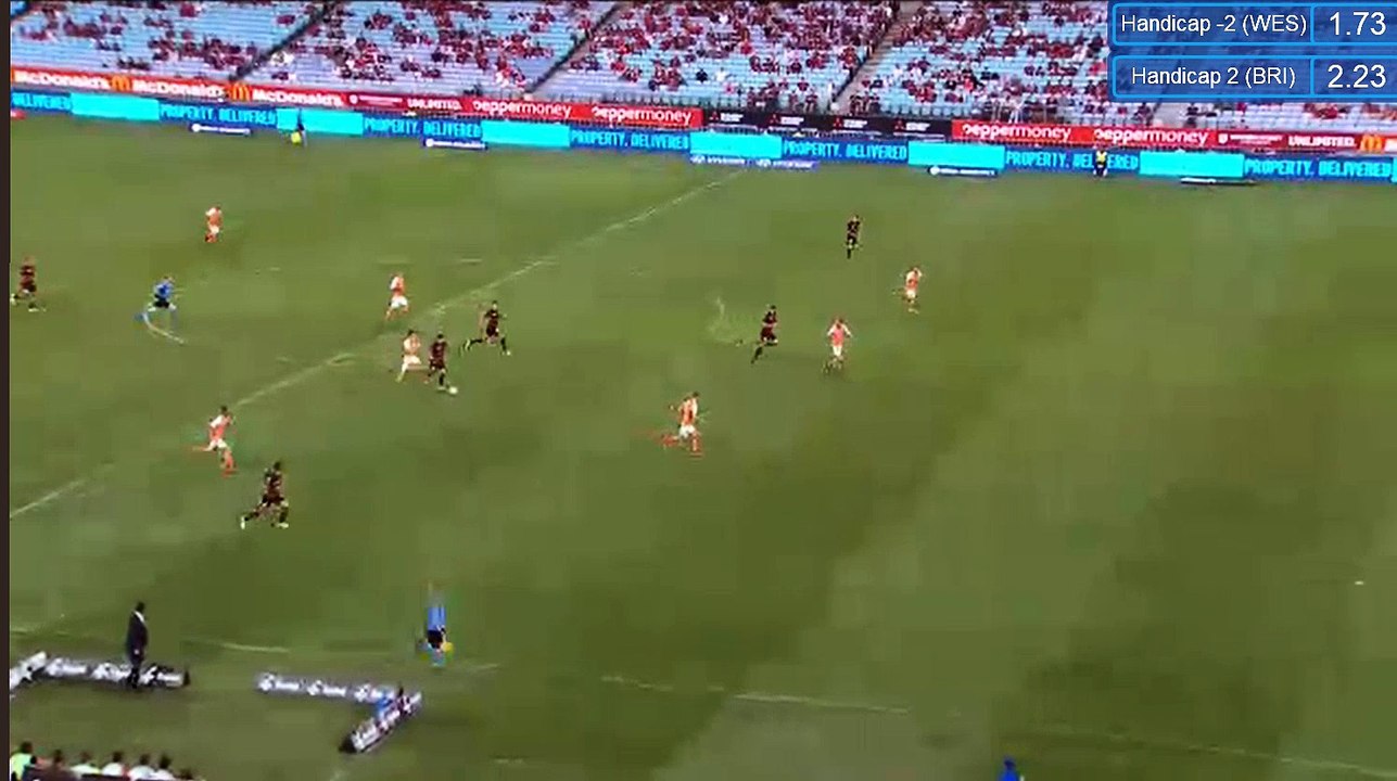 Western Sidney Wanderers 2 - 0 Brisbane Roar  Oriol Riera Goal