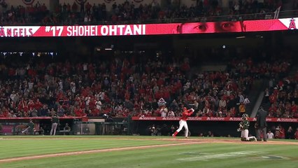 エンゼルス大谷翔平　全打席ハイライト　アスレチックス戦　4月7日