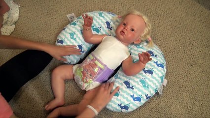 Lauras New Kitty Dress! Reborn Toddler Changing!