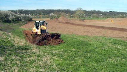 Liebherr PR 726 Test réglage lame