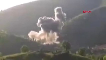 Kuzey Irak'taki PKK Hedeflerinin İmha Edilme Anı