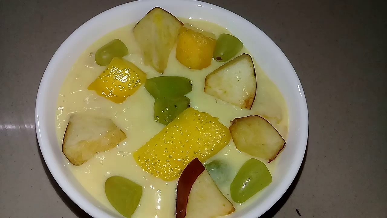 Fruit custard recipe in hindi  | Fruit custard recipe