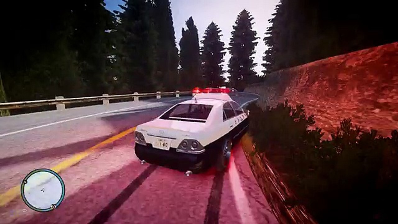 GTA4 180　ゼロクラパトカーにてドリフト　赤城山