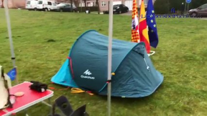 Tabarnia recupera la «Casa de República» en Waterloo (Bruselas) con banderas de España