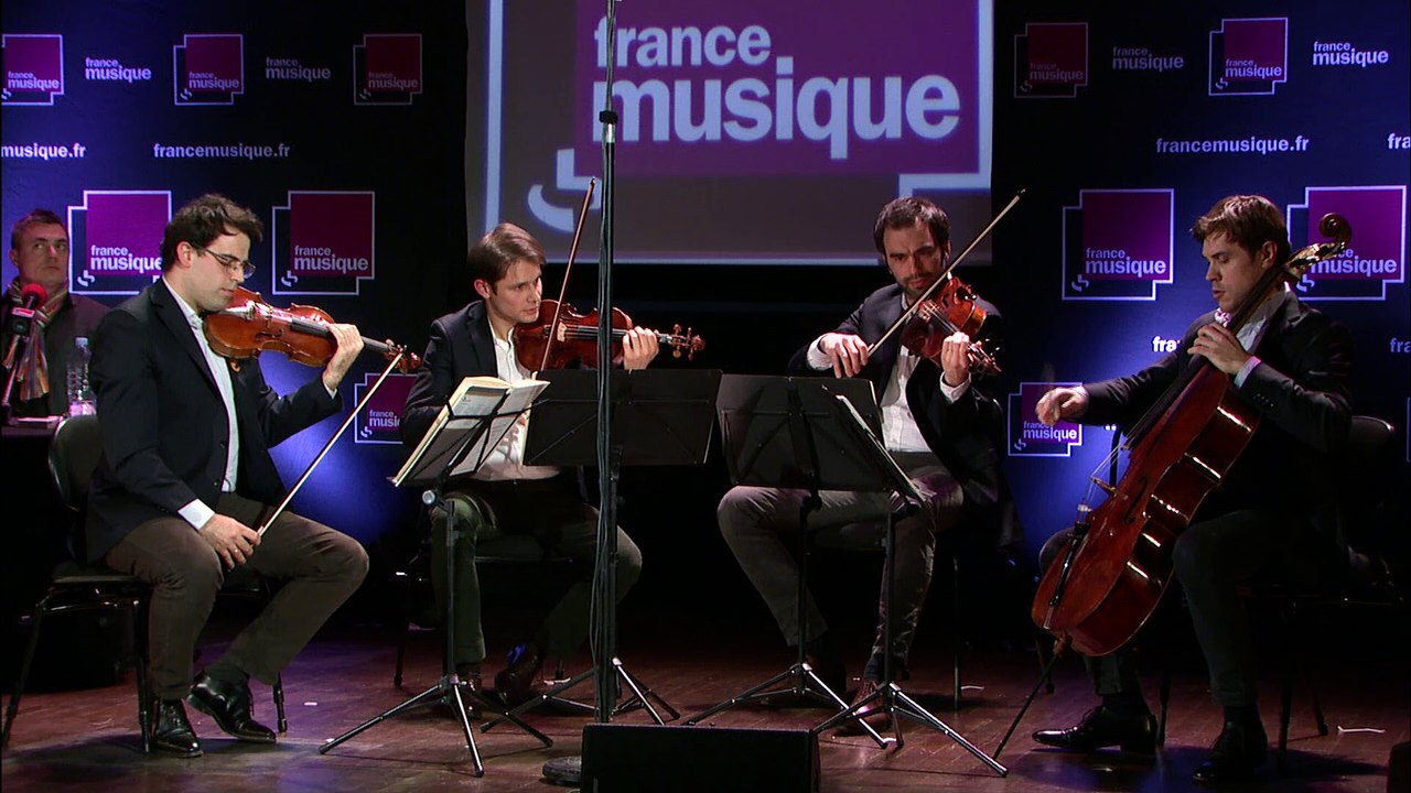 Saint-Saëns | quatuor à cordes n° 1 mi mineur op. 112 (Molto adagio)  par Quatuor Modigliani