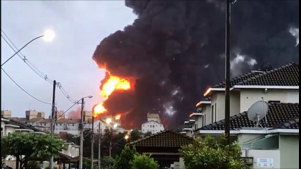 Incêndio em empresa na Serra