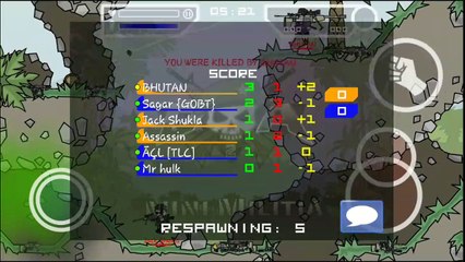 Mini militia 3vs3 sniper lobby #custom game play