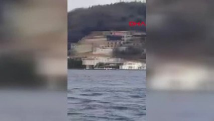 Bogazda Gemi Yalıya Çarptı 1