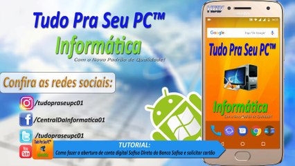 Download Video: TUTORIAL - Como fazer a abertura de conta digital Sofisa Direto do Banco Sofisa e solicitar cartão