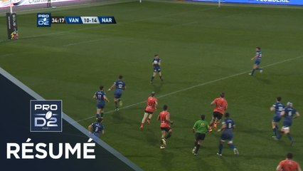 PRO D2 - Résumé Vannes-Narbonne: 50-28 - J29 - Saison 2017/2018
