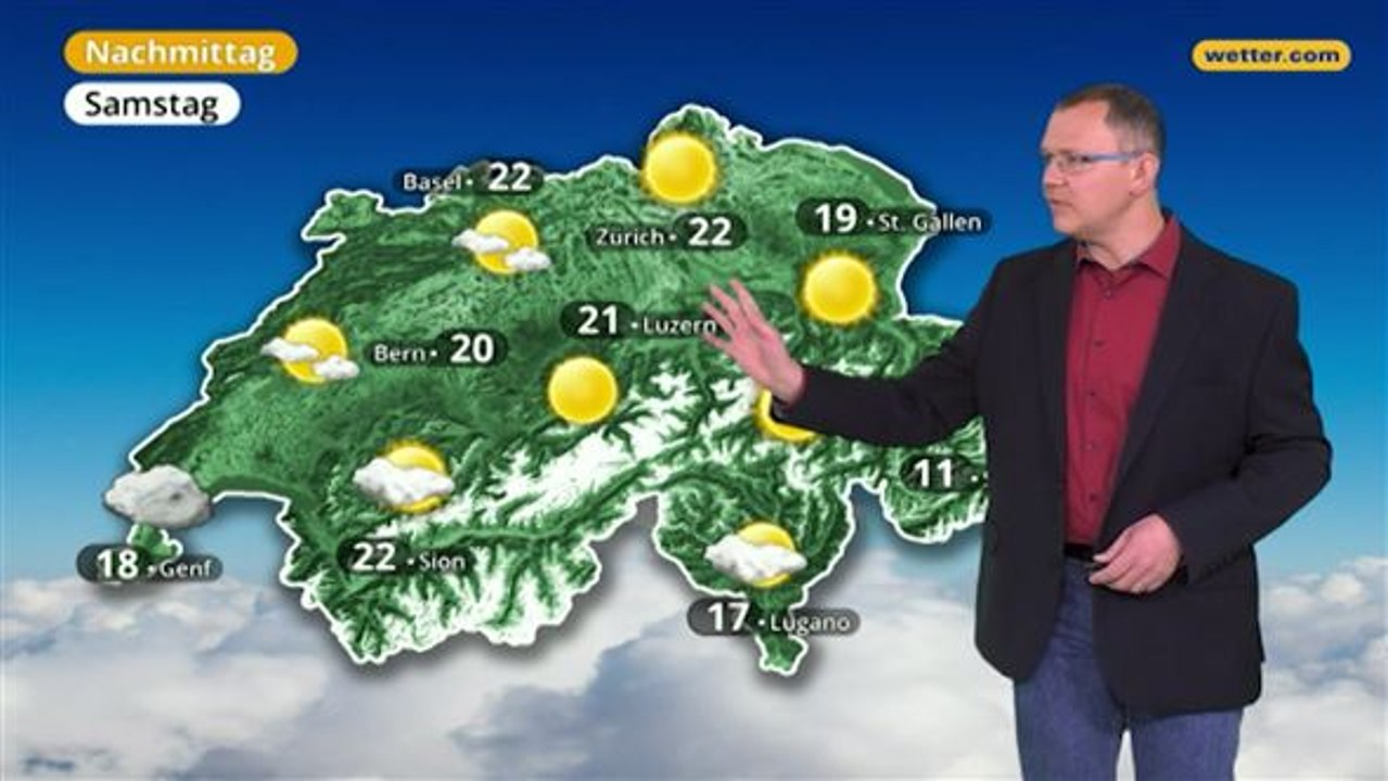 Das Wetter in der Schweiz am 7. April 2018