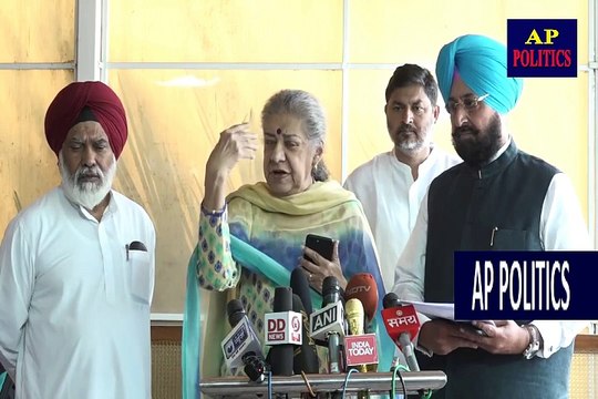AICC Press Briefing By Ambika Soni and Pratap Singh Bajwa in Parliament on 39 Indians -AP Politics