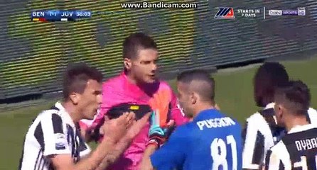 Mandzukic      Disallowed  Goal HD Benevento 1 - 1	Juventus 07-04-2018
