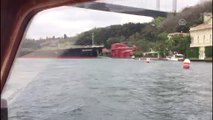 İstanbul Boğazı'nda gemi yalıya çarptı - Çarpma anı - İSTANBUL