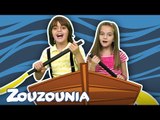 Row Row Row Your Boat | Kids Singing Nursery Rhymes | New Video by Zouzounia TV