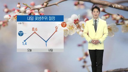 [날씨] 아침 꽃샘추위 절정...미세먼지 '보통' / YTN
