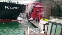 İstanbul Boğazı'nda gemi yalıya çarptı (3) - İSTANBUL
