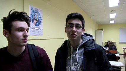 Franck et Fabio intéressés par le métier de journaliste sportif