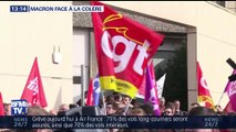 Emmanuel Macron face à la colère des manifestants