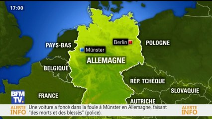 Allemagne: une camionnette a foncé dans la foule à Münster, faisant au moins trois morts