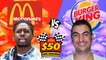 McDonalds Big Mac VS Burger King Whopper | $50 Food Challenge!