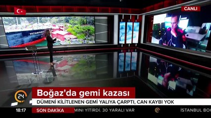 Boğaz'da gemi kazası