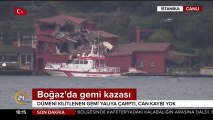 Boğaz'da gemi kazası