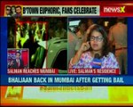 Salman Khan arrives at his residence in Mumbai after getting bail; fan's cheer for Salman's return