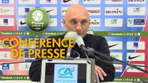 Conférence de presse Châteauroux - AC Ajaccio (0-2) : Jean-Luc VASSEUR (LBC) - Olivier PANTALONI (ACA) - 2017/2018