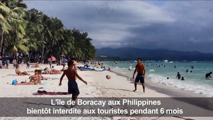 Philippines: les touristes sur l'ile Boracay avant sa fermeture