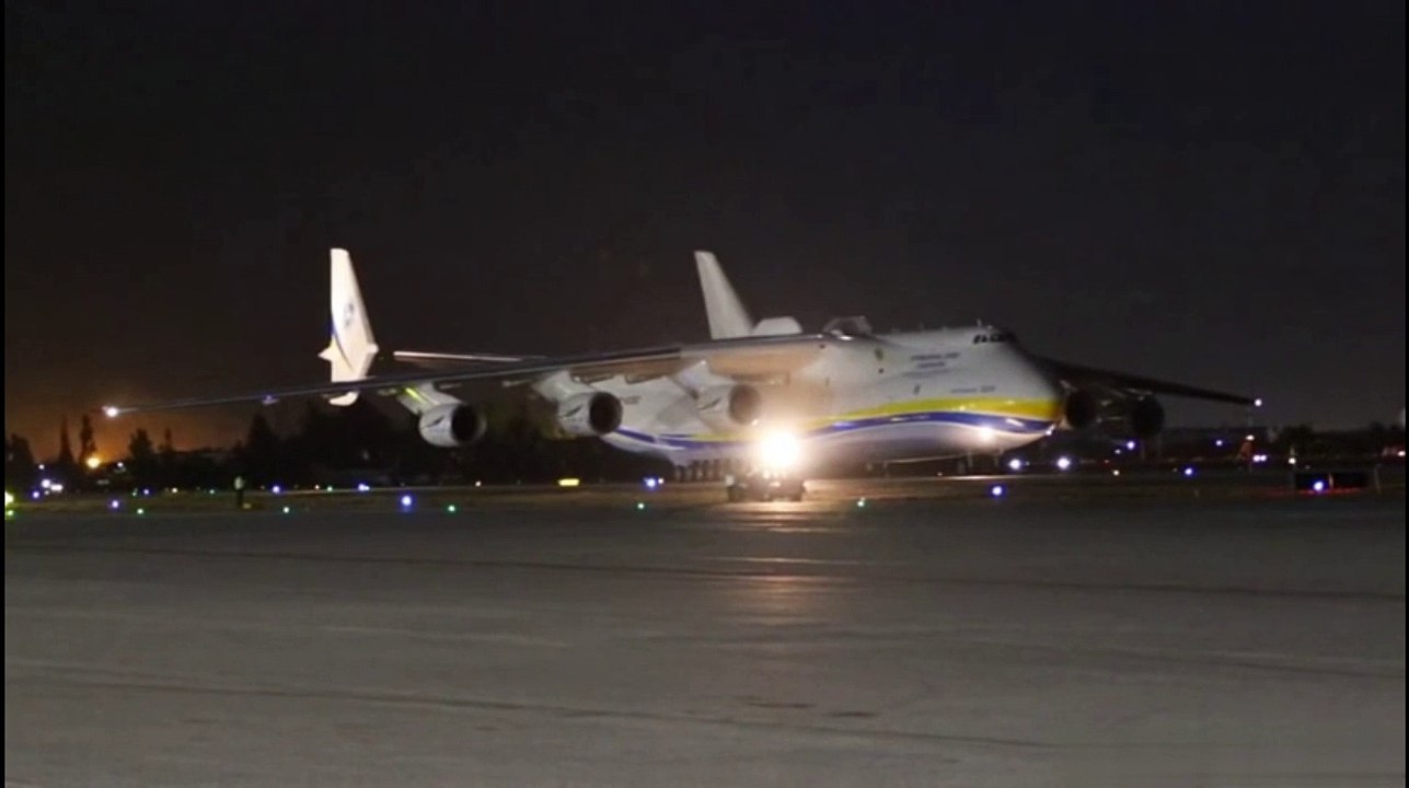 Antonov An-225 Pousando em Guarulhos  Brasil - SP
