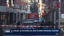 i24NEWS DESK | 3 dead, 20 injured as van plows through crowd | Saturday, April 7th 2018