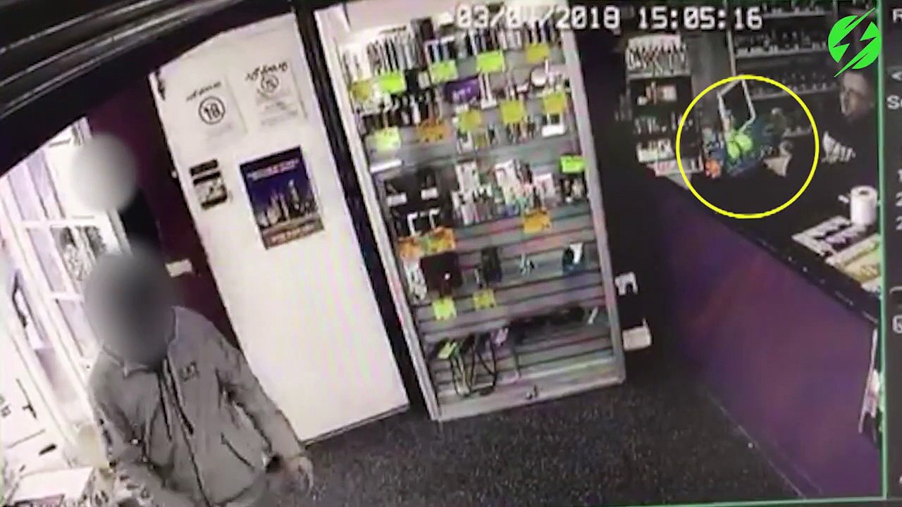 He managed to stop thieves with a water pistol ... Well done